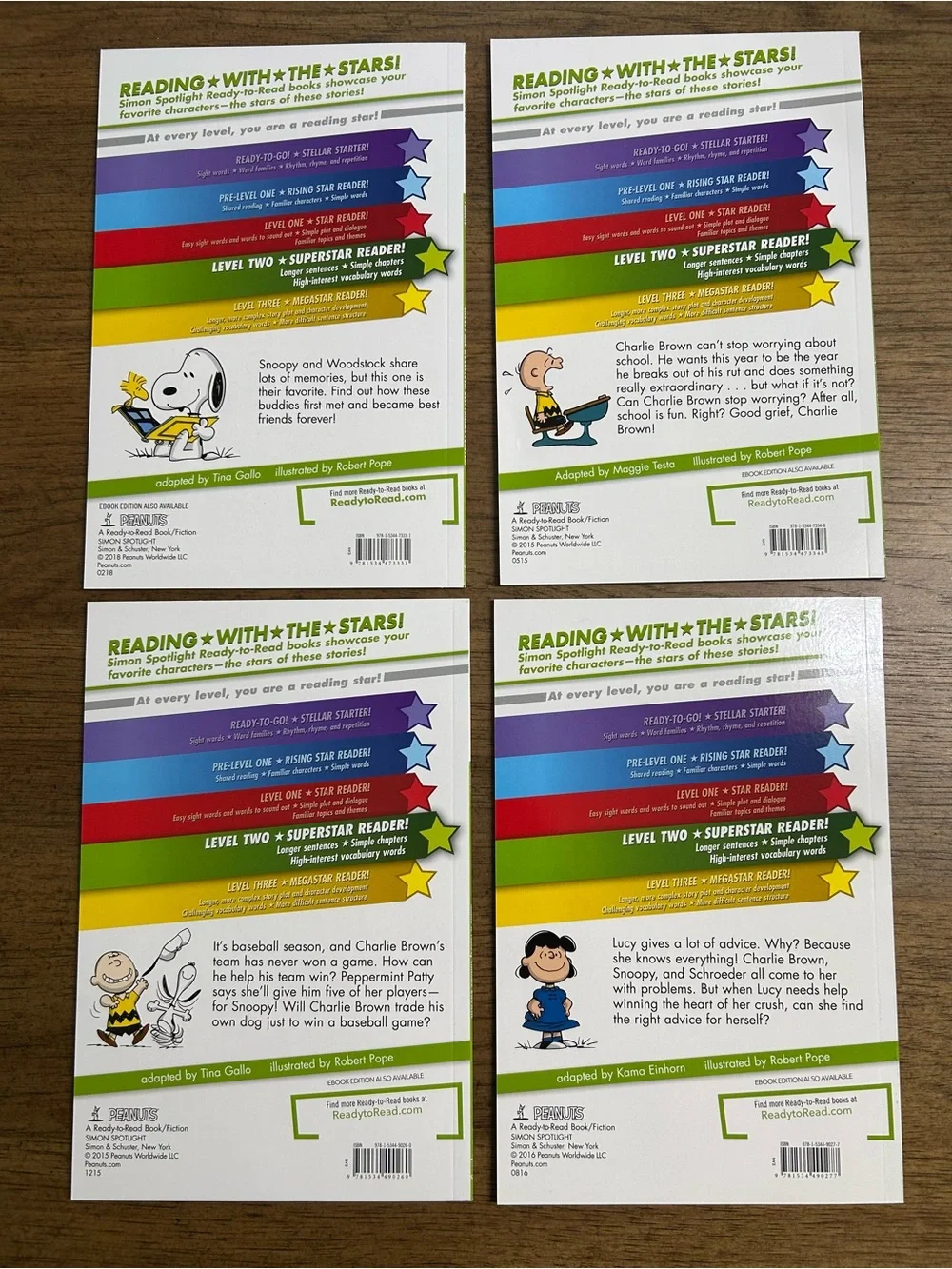 🆕 Peanuts Collection - Ready to Read Level 2 - Set includes all 4 Books! 📚
